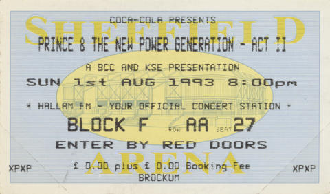 Prince & the New Power Generation Vintage Ticket