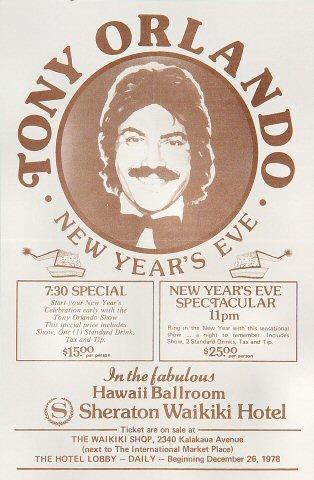 Tony Orlando Handbill