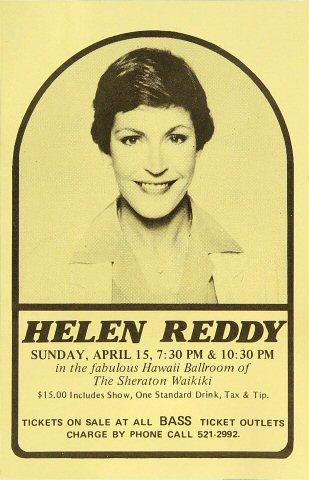 Helen Reddy Handbill