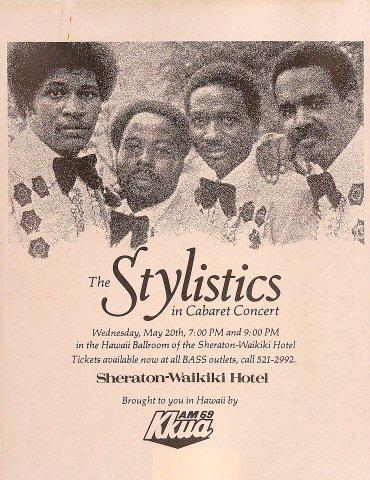 The Stylistics Handbill