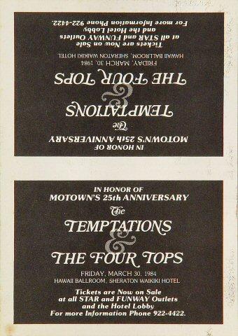 The Temptations Handbill