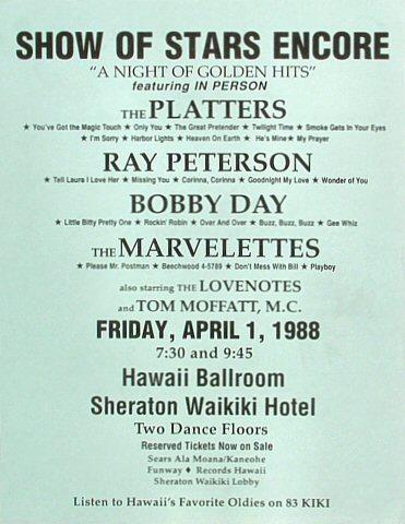 The Platters Handbill