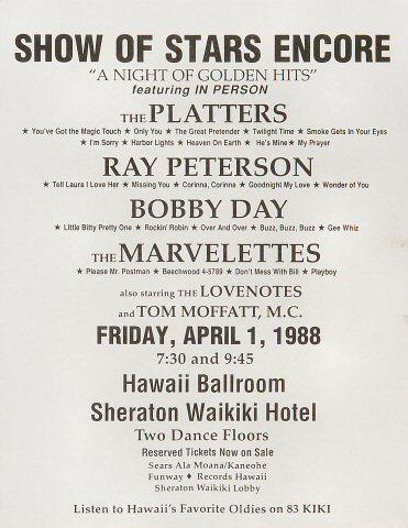 The Platters Handbill