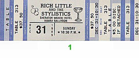 Rich Little Vintage Ticket