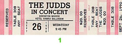 The Judds Vintage Ticket