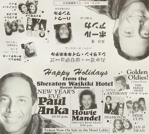Paul Anka Handbill