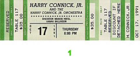 Harry Connick Jr. Vintage Ticket