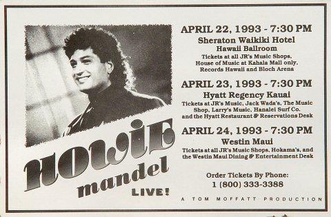 Howie Mandel Handbill