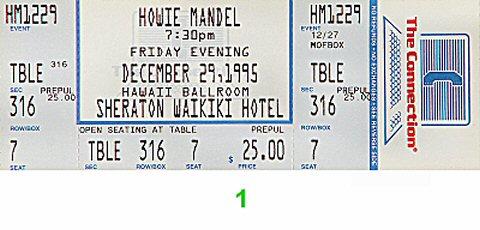 Howie Mandel Vintage Ticket
