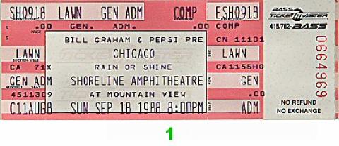 Chicago Vintage Ticket