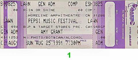 Amy Grant Vintage Ticket