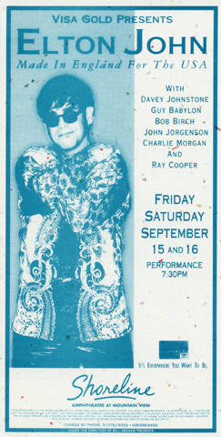 Elton John Handbill