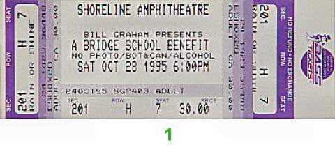 Bridge School Benefit Vintage Ticket