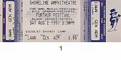 Furthur Festival Vintage Ticket
