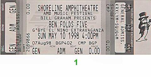Ben Folds Five Vintage Ticket