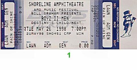 Boyz II Men Vintage Ticket