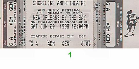 Clarence "Gatemouth" Brown Vintage Ticket