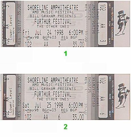 Further Festival Vintage Ticket