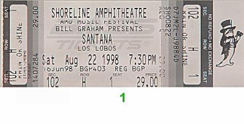 Santana Vintage Ticket