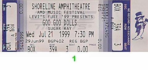 Goo Goo Dolls Vintage Ticket