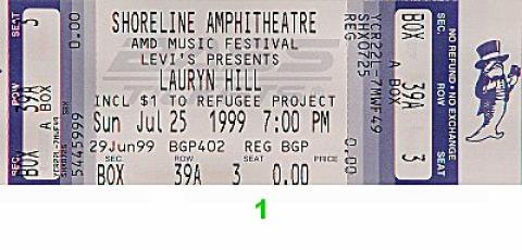 Lauryn Hill Vintage Ticket