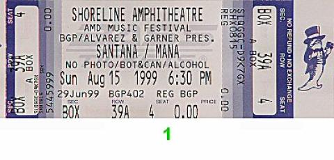 Santana Vintage Ticket
