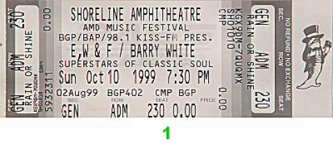 Earth, Wind & Fire Vintage Ticket