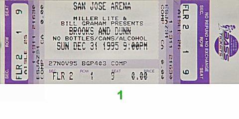 Brooks & Dunn Vintage Ticket