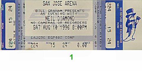 Neil Diamond Vintage Ticket