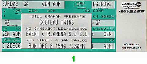 Cocteau Twins Vintage Ticket