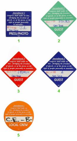 Jane's Addiction Backstage Pass