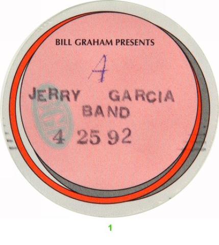 Jerry Garcia Band Backstage Pass