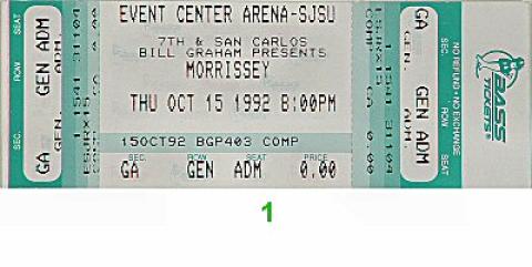 Morrissey Vintage Ticket