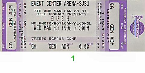 Bush Vintage Ticket