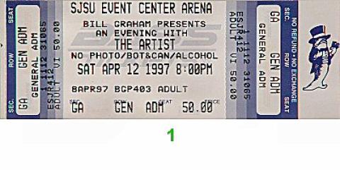 The Artist Vintage Ticket