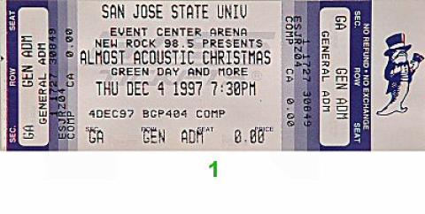 Our Lady Peace Vintage Ticket