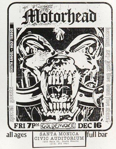 Motorhead Handbill
