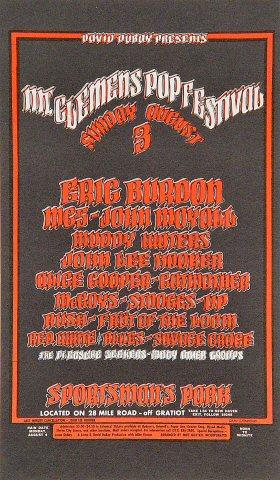 Mt. Clemen's Pop Festival Handbill