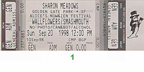 Alice's Now and Zen Festival Vintage Ticket