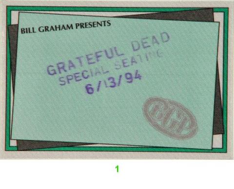 Grateful Dead Backstage Pass