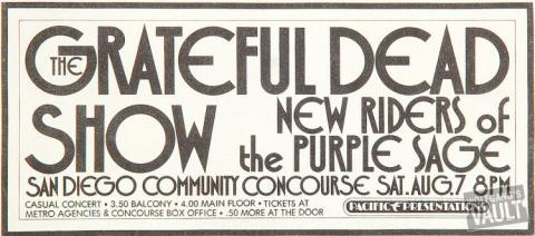 Grateful Dead Handbill