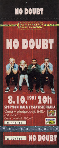 No Doubt Vintage Ticket