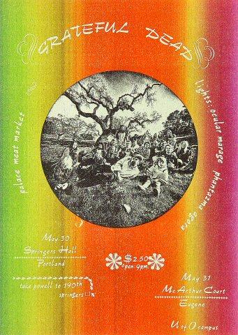 Grateful Dead Handbill