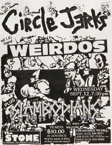 Circle Jerks Handbill
