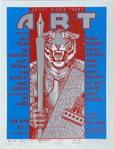 Zulu Spear Serigraph
