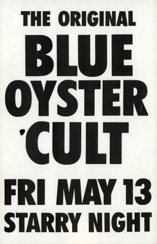 Blue Oyster Cult Poster