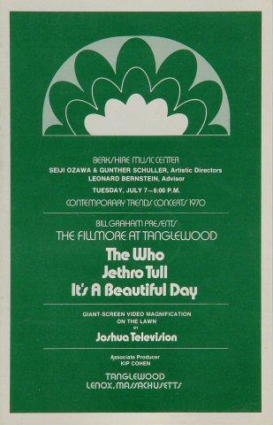 The Fillmore at Tanglewood Program