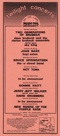 Dave Brubeck Handbill
