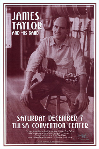 James Taylor and His Band Poster
