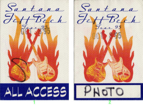Santana Backstage Pass